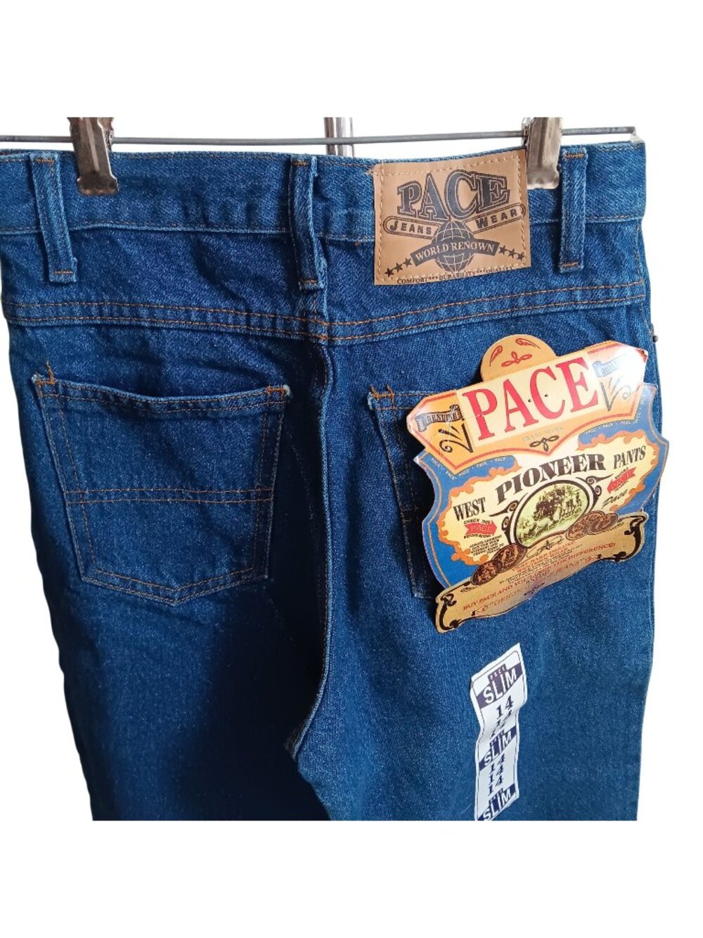 26x29 NWT NEW Kids PACE Jeans Size 14 SLIM Jeans 100% Cotton Dark Blue Jeans